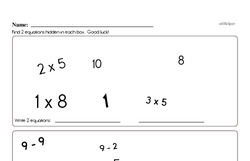 Third Grade Multiplication Worksheets Worksheet #11