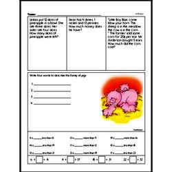 Third Grade Multiplication Worksheets Worksheet #14