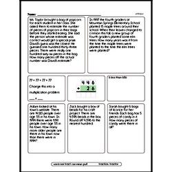 Third Grade Multiplication Worksheets Worksheet #44