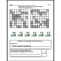 Third Grade Number Sense Worksheets - Multi-Digit Numbers Worksheet #1