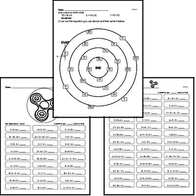 Number Sense - Order of Operations and Use of Parentheses Mixed Math PDF Workbook