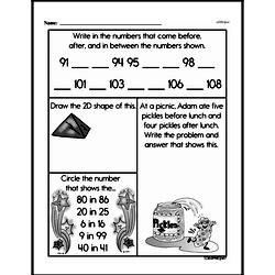 Third Grade Number Sense Worksheets - Three-Digit Numbers Worksheet #19