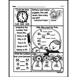 Third Grade Number Sense Worksheets - Two-Digit Numbers Worksheet #4
