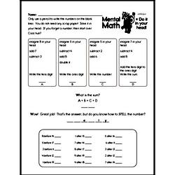 Third Grade Number Sense Worksheets - Two-Digit Numbers Worksheet #1