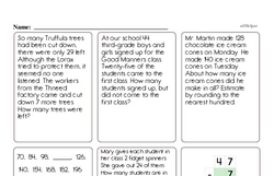 Third Grade Number Sense Worksheets - Two-Digit Numbers Worksheet #2
