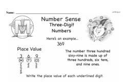 Third Grade Number Sense Worksheets Worksheet #5
