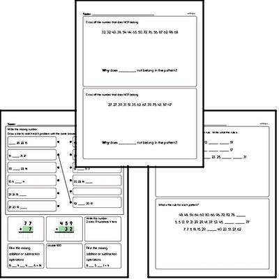 Patterns Mixed Math PDF Workbook (all teacher worksheets - large PDF)