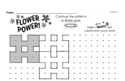 Third Grade Patterns Worksheets Worksheet #8