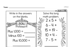 Third Grade Subtraction Worksheets - Multi-Digit Subtraction Worksheet #5