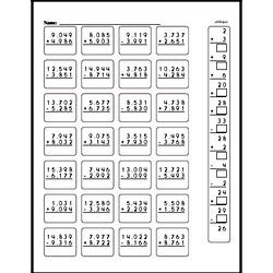Third Grade Subtraction Worksheets - Multi-Digit Subtraction Worksheet #3