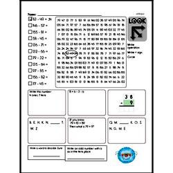 third grade subtraction worksheets two digit subtraction