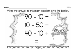 Third Grade Subtraction Worksheets - Two-Digit Subtraction Worksheet #20