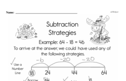 Third Grade Subtraction Worksheets Worksheet #1