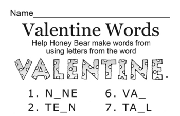 Puzzle Pages - Activity Book - for Valentine's Day