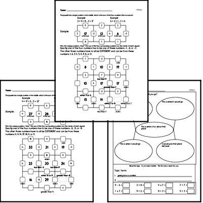 Create Puzzle and Math Worksheet Pages for Early Finishers