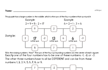 Create Puzzle and Math Worksheet Pages for Early Finishers