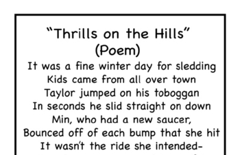 Thrills On the Hills Poem and Activity Book
