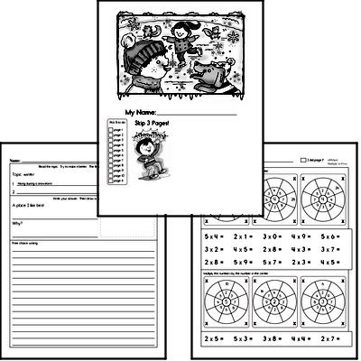 Third Grade Winter Activity Book for January