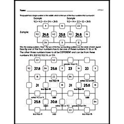 Fourth Grade Addition Worksheets - Addition with Decimal Numbers Worksheet #2