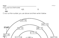 Fourth Grade Division Worksheets - Division without Remainders Worksheet #1