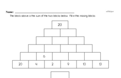 Pyramid Puzzle Problem Worksheet