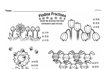 Fractions - Fractions and Parts of a Set Workbook (all teacher worksheets - large PDF)