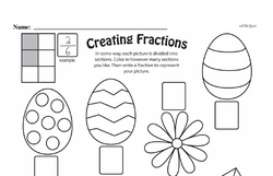 Fourth Grade Fractions Worksheets - Fractions and Parts of a Whole Worksheet #25