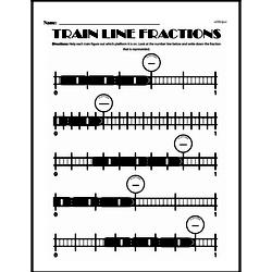 Fourth Grade Fractions Worksheets - Fractions on a Number Line Worksheet #2