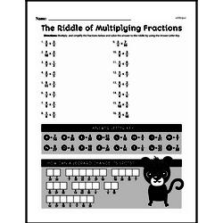 Fourth Grade Fractions Worksheets - Multiplying Fractions Worksheet #1