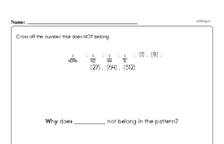 Fourth Grade Fractions Worksheets - Whole Numbers as Fractions Worksheet #1
