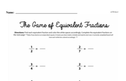Fraction Worksheets - Free Printable Math PDFs Worksheet #12