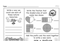 Fourth Grade Fractions Worksheets Worksheet #42