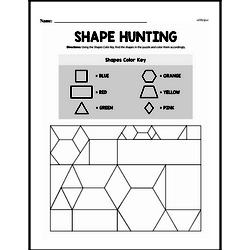 Fourth Grade Geometry Worksheets - 2D Shapes Worksheet #25
