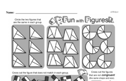 Fourth Grade Geometry Worksheets - 2D Shapes Worksheet #1