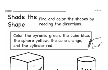 Geometry - 3D Shapes Workbook (all teacher worksheets - large PDF)