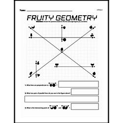 Fourth Grade Geometry Worksheets - Lines and Angles Worksheet #8