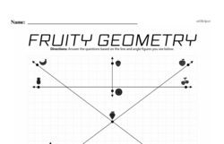 Fourth Grade Geometry Worksheets - Lines and Angles Worksheet #9