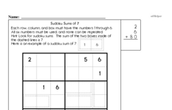 Sum Practice with Sudoku Logic Puzzle Book
