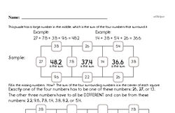 Fourth Grade Math Challenges Worksheets - Puzzles and Brain Teasers Worksheet #9