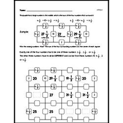 Fourth Grade Math Challenges Worksheets - Puzzles and Brain Teasers Worksheet #11