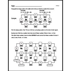 Fourth Grade Math Challenges Worksheets - Puzzles and Brain Teasers Worksheet #14