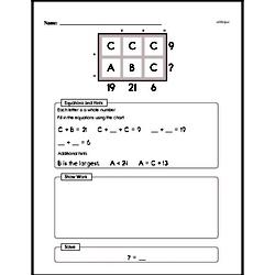 Fourth Grade Math Challenges Worksheets - Puzzles and Brain Teasers Worksheet #15