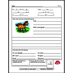 Fourth Grade Math Word Problems Worksheets - Fraction Word Problems Worksheet #2