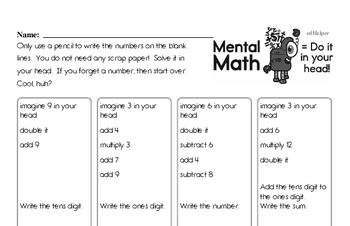 Fourth Grade Math Word Problems Worksheets - Mixed Operations Math Word