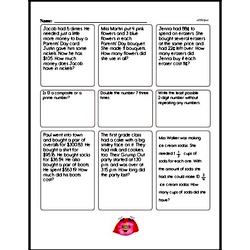 Fourth Grade Math Word Problems Worksheets - Multi-Step Math Word Problems Worksheet #1