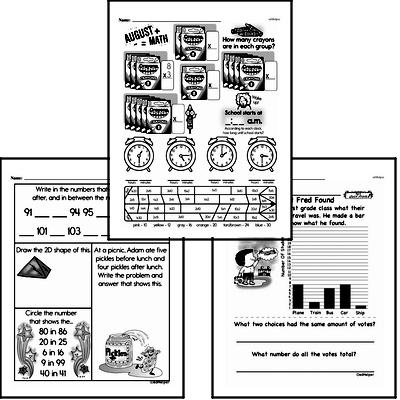 Math Word Problems - Single Step Math Word Problems Mixed Math PDF Workbook for Fourth Graders