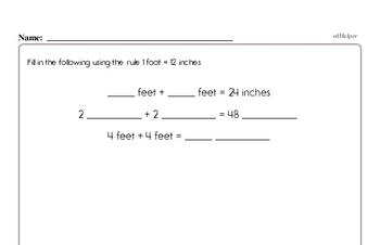 Measurement - Units of Measurement Mixed Math PDF Workbook for Fourth Graders