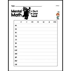 Mental Math Challenge Worksheet