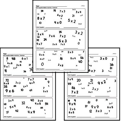 Find the Multiplication Math Facts