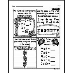 Fourth Grade Multiplication Worksheets Worksheet #33